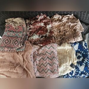 Lot of 7 Scarves